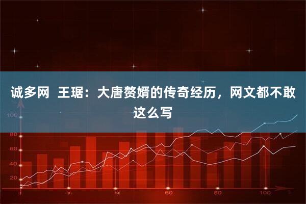 诚多网  王琚：大唐赘婿的传奇经历，网文都不敢这么写